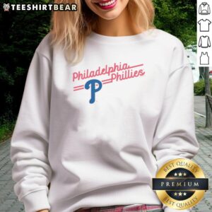 Cozy Top Philadelphia Phillies Soft As A Grape sweatshirt in red, perfect for fans supporting their team in style.