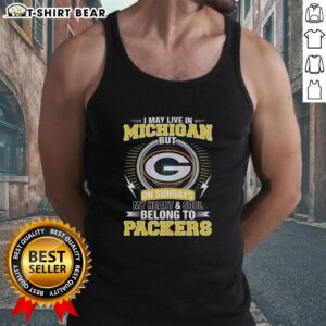 Good Green Bay Packers NFL tank top for fans in Michigan, showcasing love for the Packers on game day.