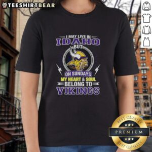 Pretty Minnesota Vikings NFL tee for ladies, showcasing team pride for fans in Idaho on game days.