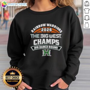 Awesome Hawaii Rainbow Warriors 2026 NCAA Men's Volleyball Big West Champs sweatshirt celebrating tournament success.
