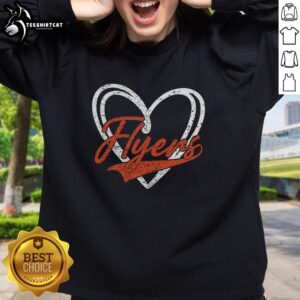 Pretty Love Heart Flyers Sweatshirt in vibrant colors, showcasing a trendy design perfect for casual outfits.