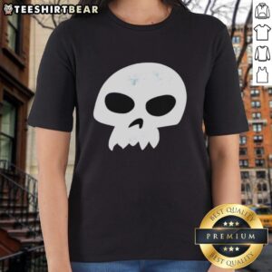 Alt Text: Vintage ladies tee featuring the Premium Sid Skull logo from Toy Story, a Disney cartoon classic.
