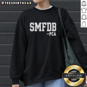 Good SMFDB PCA Chicago Northside baseball sweatshirt in navy blue with logo, perfect for fans and cozy casual wear.