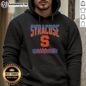 Vintage Syracuse Orange X Lacrosse hoodie with hype logo, perfect for sports fans and casual wear.