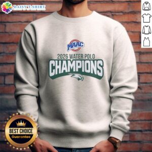 Alt Text: Awesome Wagner Seahawks MAAC Water Polo Champions 2026 logo sweatshirt showcasing team pride and athletic excellence.