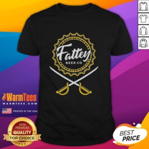 Nice Fattey Beer Co Hockey T-Shirt featuring a bold design, perfect for hockey fans and craft beer lovers.