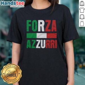 Nice Forza Azzurri Italy Ladies Tee in blue, showcasing Italian pride and stylish design for female fans.