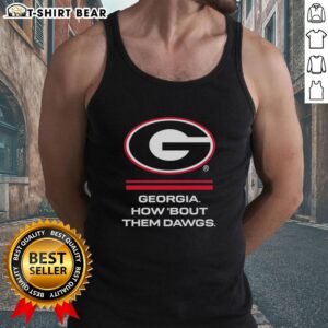 Georgia Bulldogs tank top featuring a bold logo, perfect for showing team spirit and support for the Dawgs.