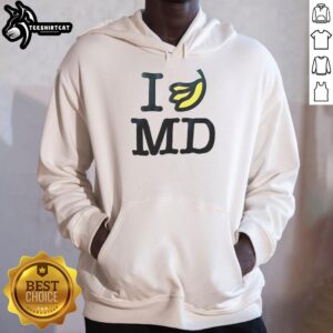 Good I Banana MD hoodie featuring a playful banana graphic in vibrant colors, perfect for casual wear and banana lovers.