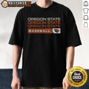 Nice Oregon State Beavers College Baseball Hype T-Shirt featuring team colors and logo, perfect for fans and athletes.