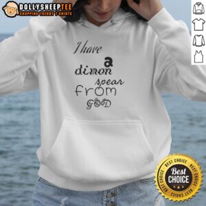Alt Text: Premium I Have A Dimon Spear From God hoodie featuring unique design and vibrant colors for stylish comfort.