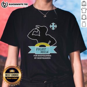 Original Fight Milk T-shirt from It's Always Sunny in Philadelphia for bodyguards, featuring a stylish ladies' design.