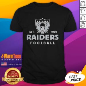 Vintage Las Vegas Raiders Football T-Shirt, Est 1960, featuring classic design and team logo for fans and collectors.