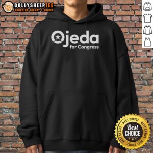 Awesome Ojeda for Congress hoodie featuring a bold design and vibrant colors, perfect for supporting the campaign.