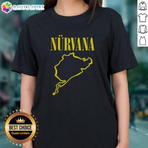 Premium Nurvana In Vroom Ladies Tee featuring a stylish design, perfect for casual wear and showcasing a trendy vibe.