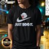 Alt Text: Funny Boo The Super Mario Games Just Boo It T-Shirt featuring a playful Boo character in vibrant colors.