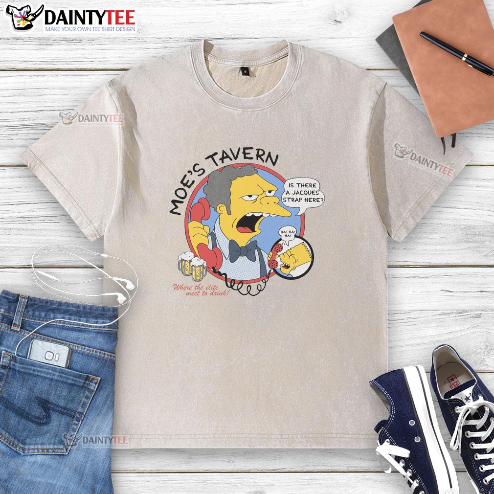 funny-moes-tavern-the-simpsons-washed-t-shirt Funny Moes Tavern The Simpsons washed t-shirt featuring iconic characters from the beloved show in vibrant colors.