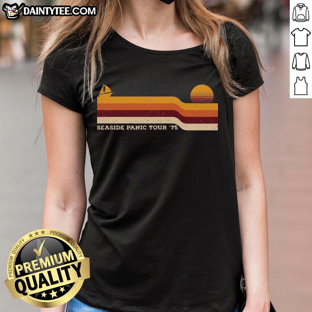 funny-seaside-panic-tour-75-ladies-tee Funny Seaside Panic Tour 75 T-Shirt - Image 3