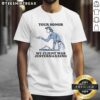 Alt Text: Funny Your Honor, My Client Was Jestermaxxing T-shirt design featuring a playful graphic and humorous text.