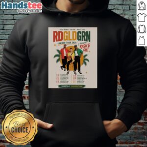 Alt Text: Official Rdgldgrn Hoodie for the Good Vibes Go Go Rock Rap Band Summer Tour 2026, showcasing vibrant design.