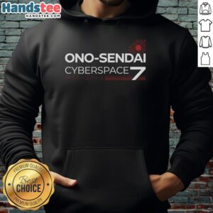 Original Ono Sendai Cyberspace Deck 7 Hoodie in black, featuring a sleek design inspired by retro cyberpunk aesthetics.
