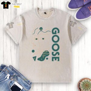 Nice Goose Faces Wash T-Shirt featuring playful goose graphics in vibrant colors, perfect for casual wear.