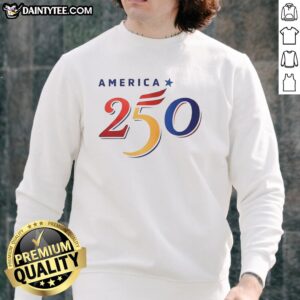 Stylish Nice 2026 America 250 sweatshirt in vibrant colors, perfect for casual wear and showing patriotism.