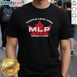 Official Maple Leaf Pro MLP Wrestling T-Shirt featuring vibrant graphics and comfortable fit for fans and athletes.