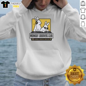 Good DJ Bunny's Midnight Groovers Club hoodie featuring vibrant design, perfect for music lovers and dance enthusiasts.