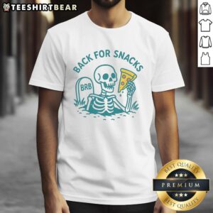 Top Back For Snacks T-Shirt featuring a playful snack-themed graphic, perfect for food lovers and casual wear.