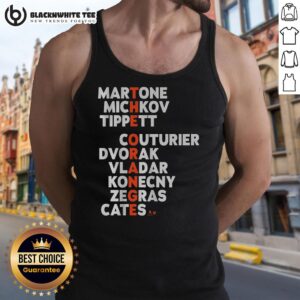 Hot Philadelphia Hockey The Orange Names tank top featuring bold graphics and vibrant colors for fans.
