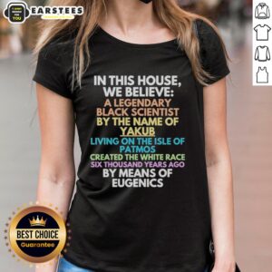 Hot In This House tee featuring Black Scientist Yakub and eugenics theme, perfect for bold fashion statements.
