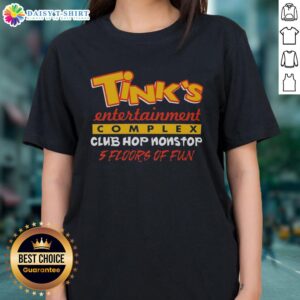 Top Tinks Entertainment Complex featuring Club Hop Nonstop with 5 floors of fun, vibrant atmosphere, and ladies' tee fashion.