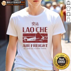 Nice Lao Che Air Freight T-Shirt inspired by Indiana Jones and the Temple of Doom, featuring iconic movie graphics.