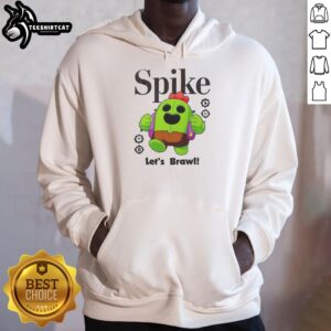 Nice Spike Let's Brawl Hoodie featuring a vibrant design, perfect for gamers and casual wear enthusiasts.