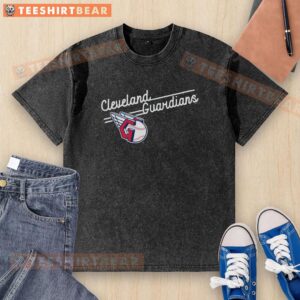 Alt Text: Soft As A Grape washed t-shirt featuring the Good Cleveland Guardians logo, perfect for fans and casual wear.