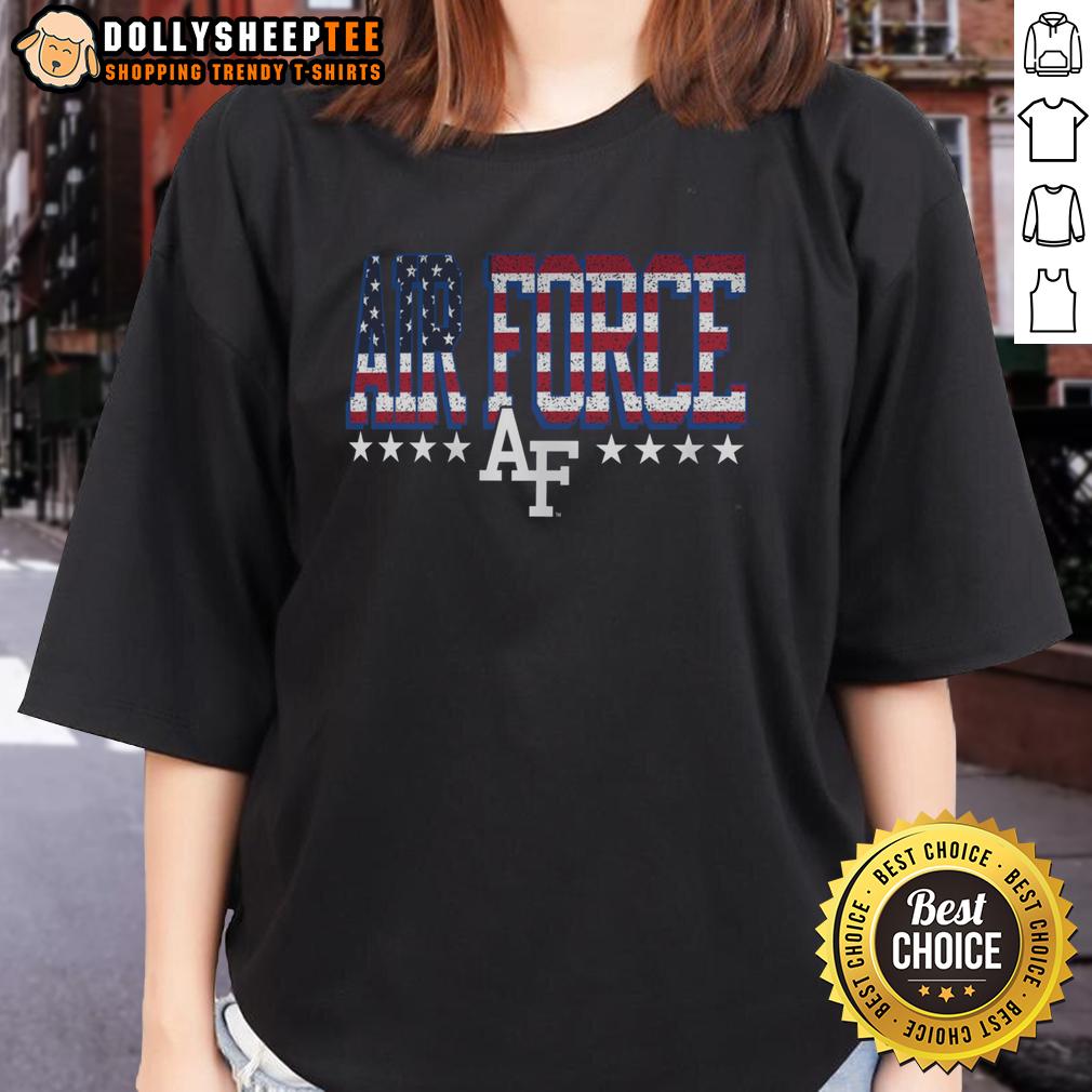 Good Air Force Falcons Tall Type Flag Ladies Tee Good Air Force Falcons tall type flag ladies tee showcasing team spirit and style for fans of the Air Force Academy.