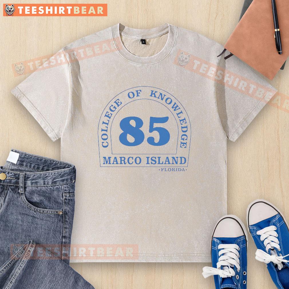 good-aloysius-aiken-rj-decker-college-of-knowledge-marco-island-washed-t-shirt Good Aloysius Aiken RJ Decker College of Knowledge Marco Island washed t-shirt displayed on a hanger.