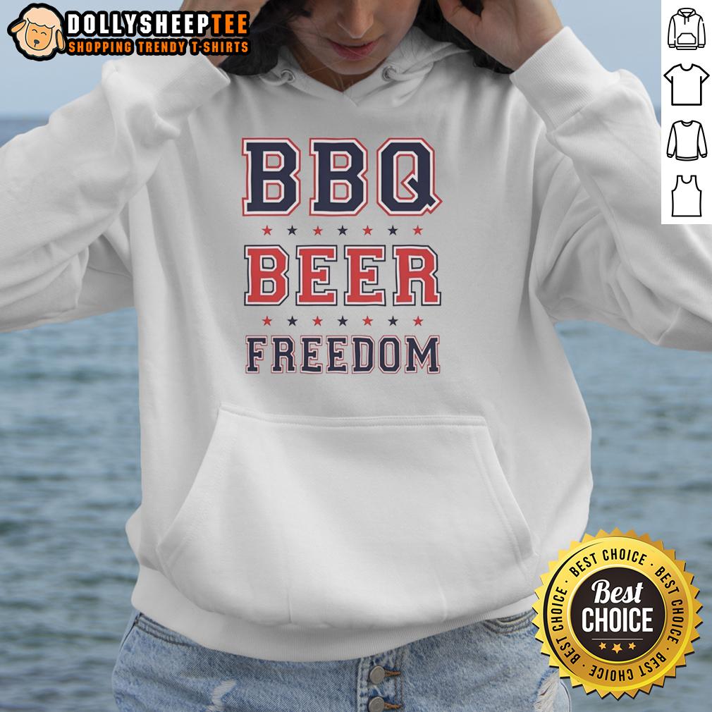 Good Bbq Beer Freedom Stars Hoodie Good BBQ Beer Freedom Stars Hoodie featuring a vibrant design, perfect for BBQ lovers and casual wear enthusiasts.