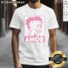 Good Betty Boop Amor Wink Kiss T-Shirt featuring a playful design of Betty Boop winking and blowing a kiss.