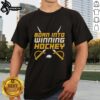 Alt Text: Good Buffalo Sabres NHL Born Into Winning Hockey T-Shirt with crossed swords graphic, perfect for fans.