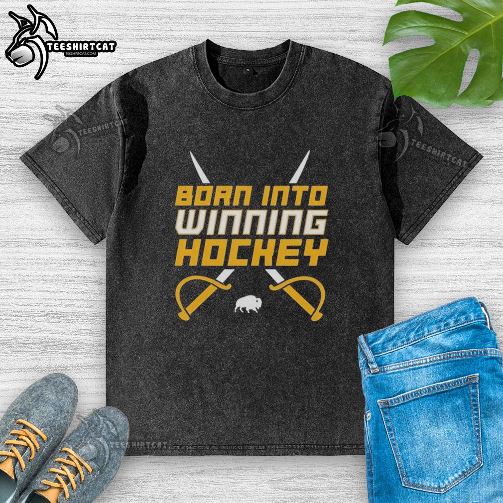 good-buffalo-sabres-nhl-born-into-winning-hockey-crossed-swords-washed-t-shirt Good Buffalo Sabres NHL Born Into Winning Hockey crossed swords washed t-shirt in blue, showcasing team pride.