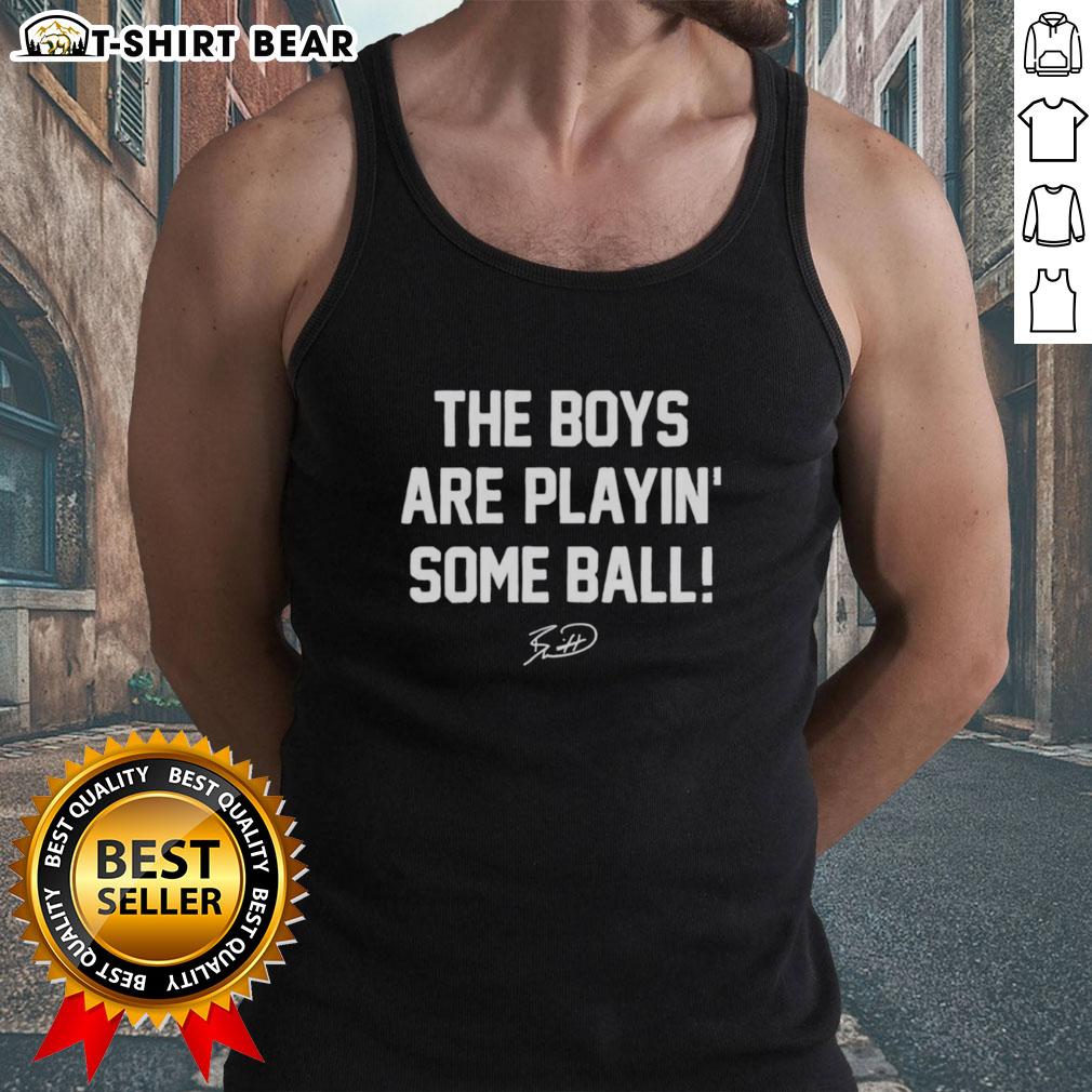 Good Charlie Hustle Royal Blue Boys Are Playin' Some Ball Signature Tank Top Alt Text: Good Charlie Hustle Royal Blue Boys Are Playin' Some Ball Signature Tank Top for stylish kids' summer wear.