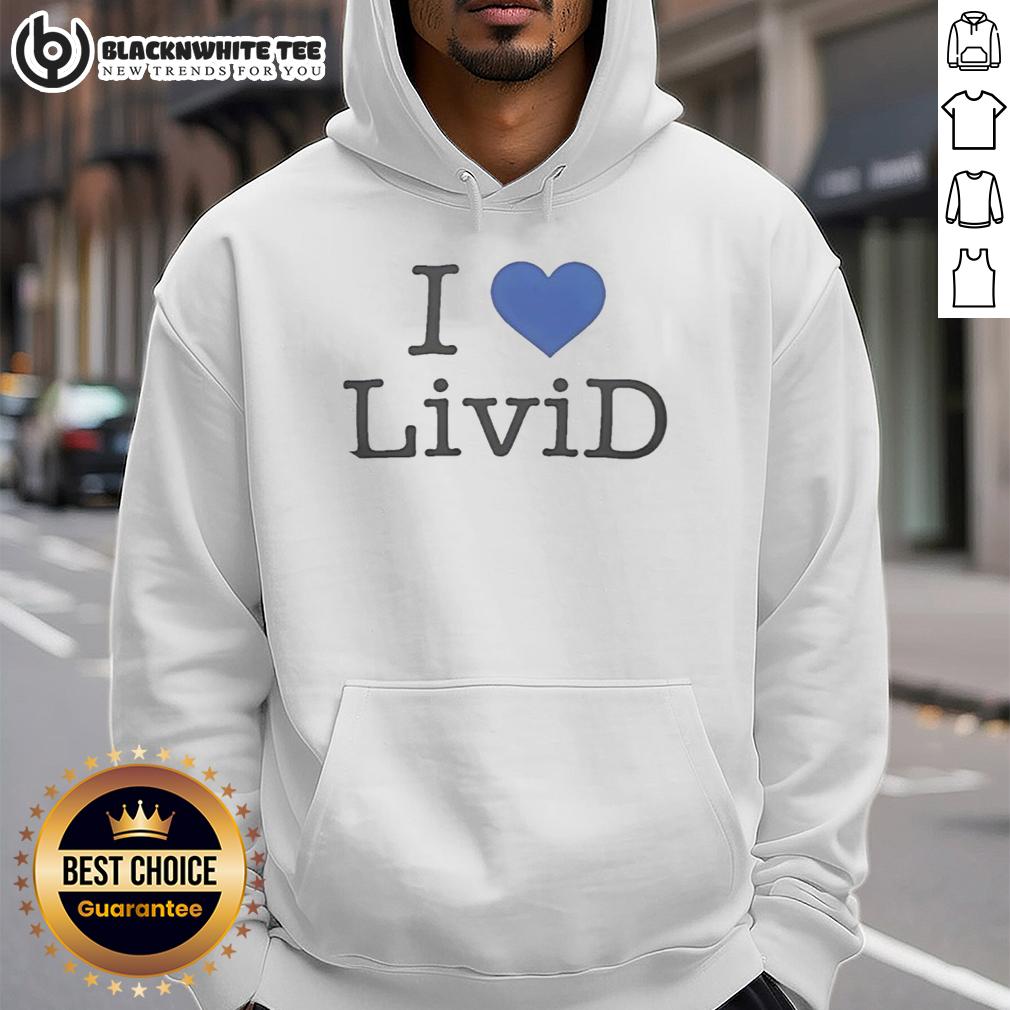 Good Dan Abrams Wearing I Love Livid Hoodie Good Dan Abrams wearing an 'I Love Livid' hoodie, showcasing a stylish and trendy casual outfit.
