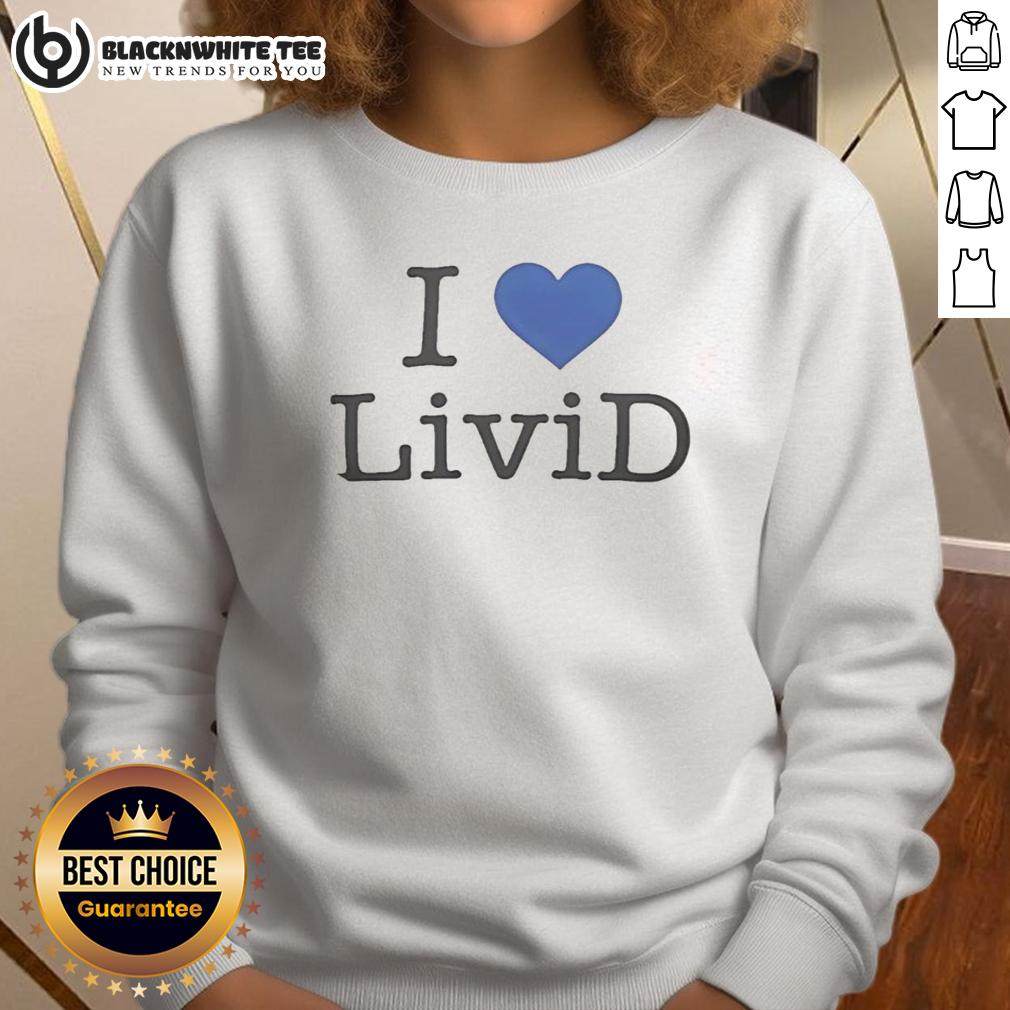 Good Dan Abrams Wearing I Love Livid Sweatshirt Good Dan Abrams wearing a stylish 'I Love Livid' sweatshirt, showcasing a trendy streetwear look.