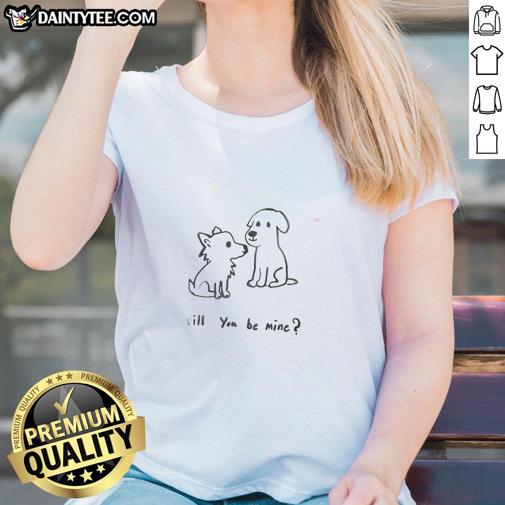 good-dog-will-you-be-mine-ladies-tee Good Dog Will You Be Mine Ladies Tee featuring a playful dog graphic and charming text for pet lovers.