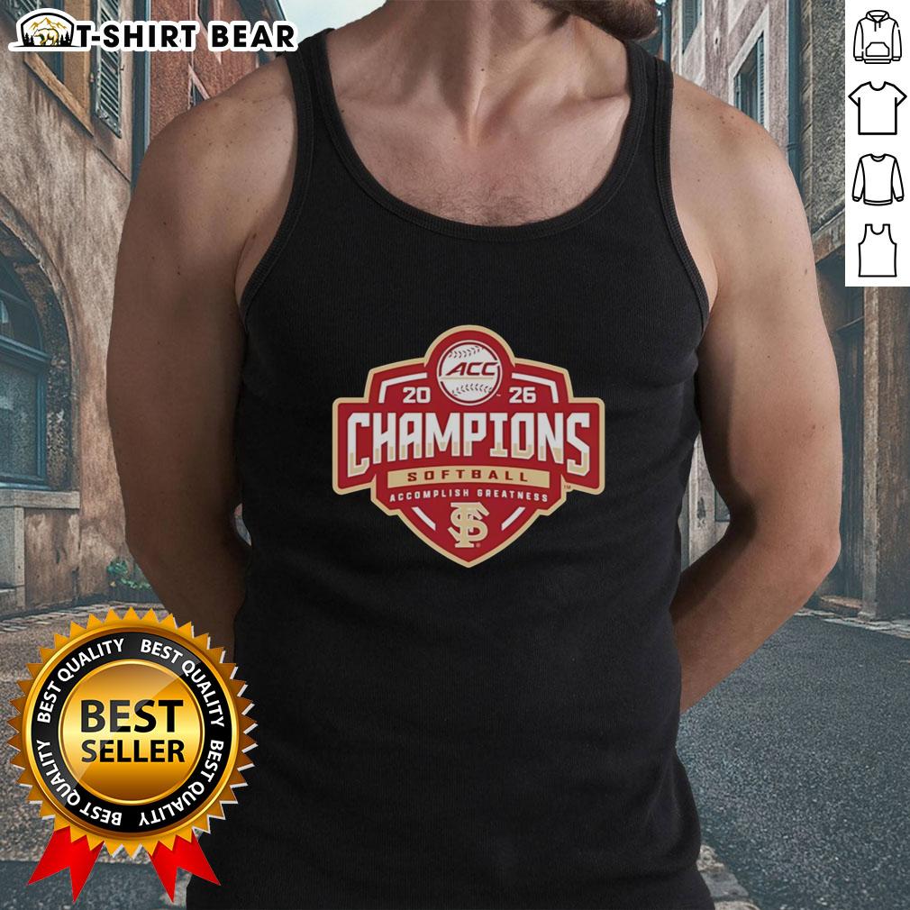 Good Florida State Seminoles 2026 Acc Softball Tournament Champions Tank Top Good Florida State Seminoles 2026 ACC Softball Tournament Champions tank top design featuring team colors and logo.