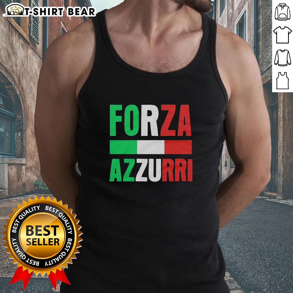 Good Forza Azzurri Soccer Italy Flag Pattern Retro Tank Top Retro tank top featuring the Italy flag pattern, perfect for soccer fans supporting Forza Azzurri.