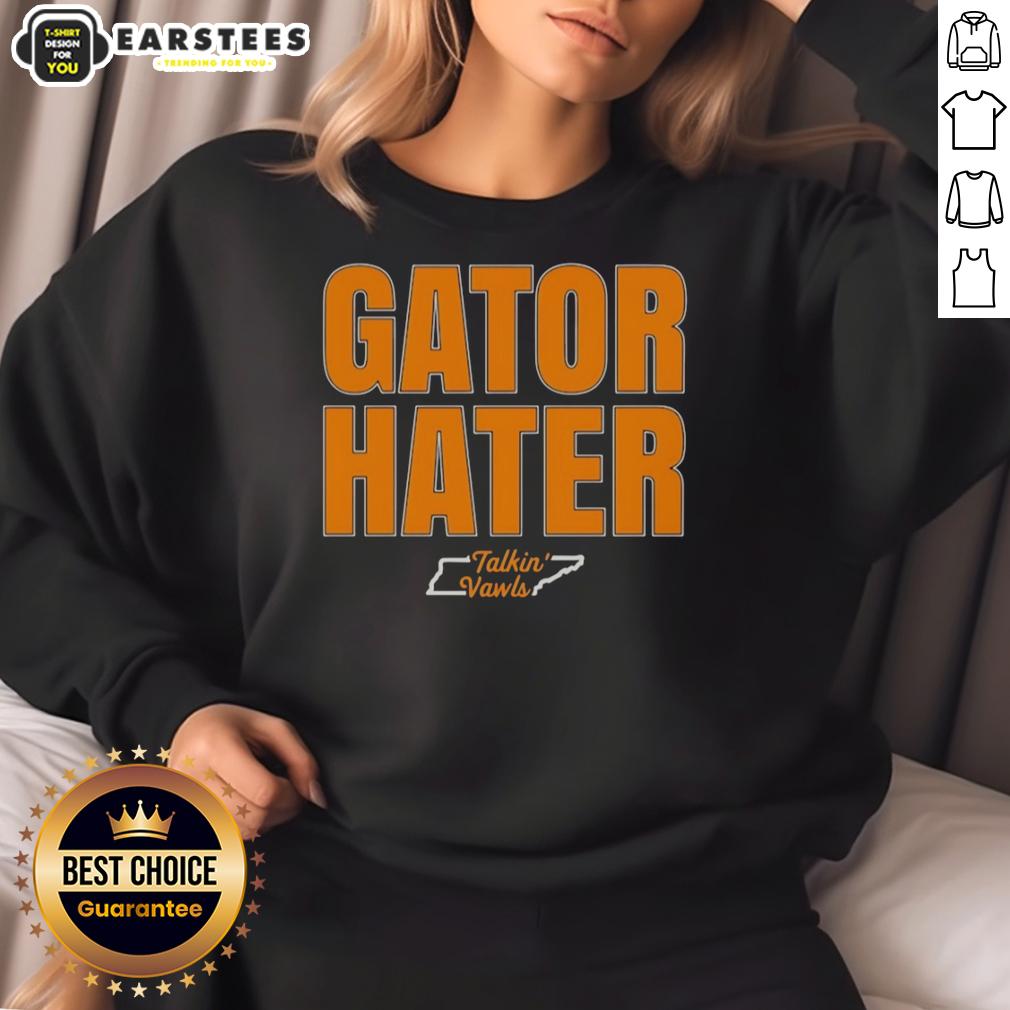 good-gator-hater-tennessee-football-rivalry-fan-sweatshirt Alt Text: Good Gator Hater Tennessee Football Rivalry Fan Sweatshirt featuring bold graphics and team colors for game day.