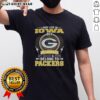 Good Green Bay Packers NFL t-shirt featuring 'I May Live In Iowa On Sundays, My Heart And Soul Belong To Packers' design.